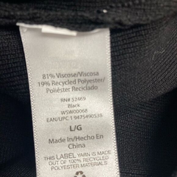 FREE ASSEMBLY Boxy Cropped Sweater Black Women’s Large‎ - Picture 9 of 10